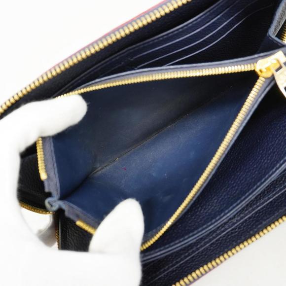 Louis Vuitton Long Wallet Monogram Empreinte Zippy M62121 Marine Rouge Ladies - Picture 7 of 12